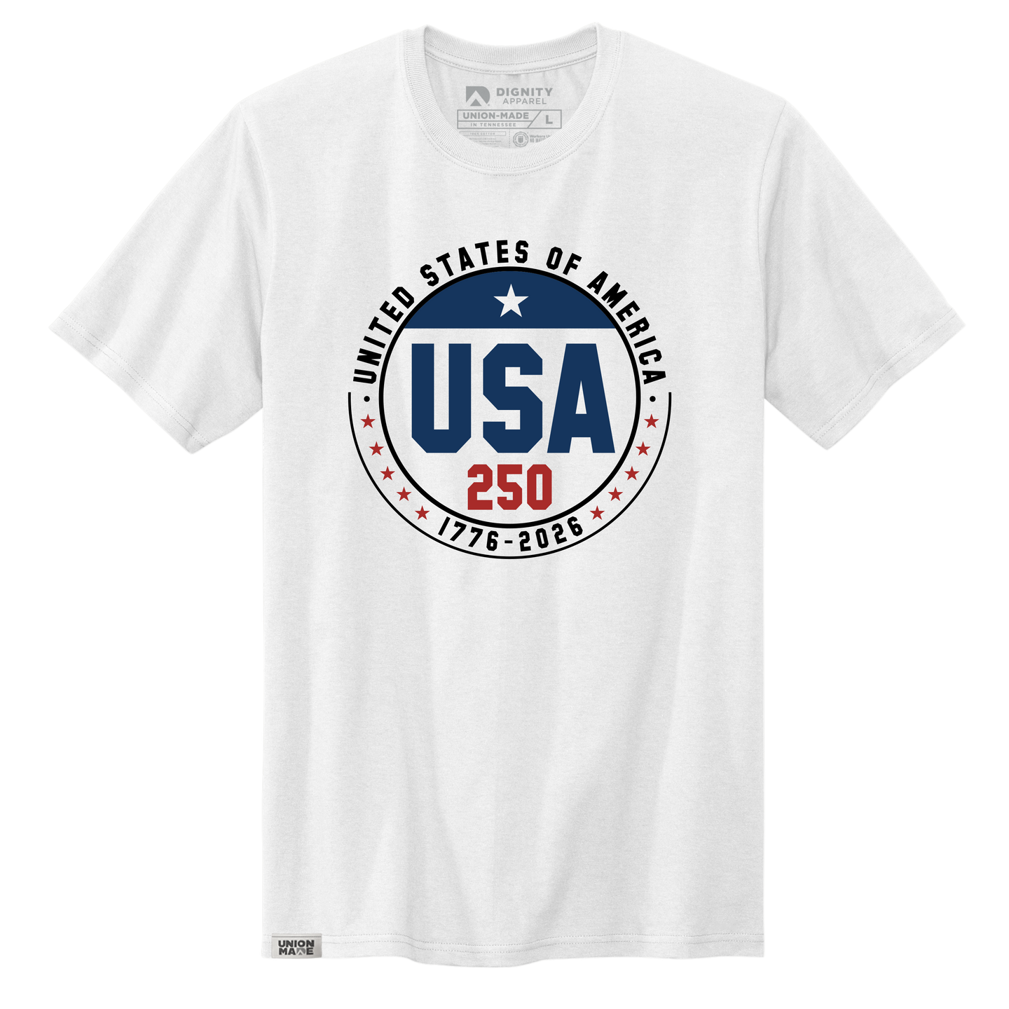 USA 250 Button Tee
