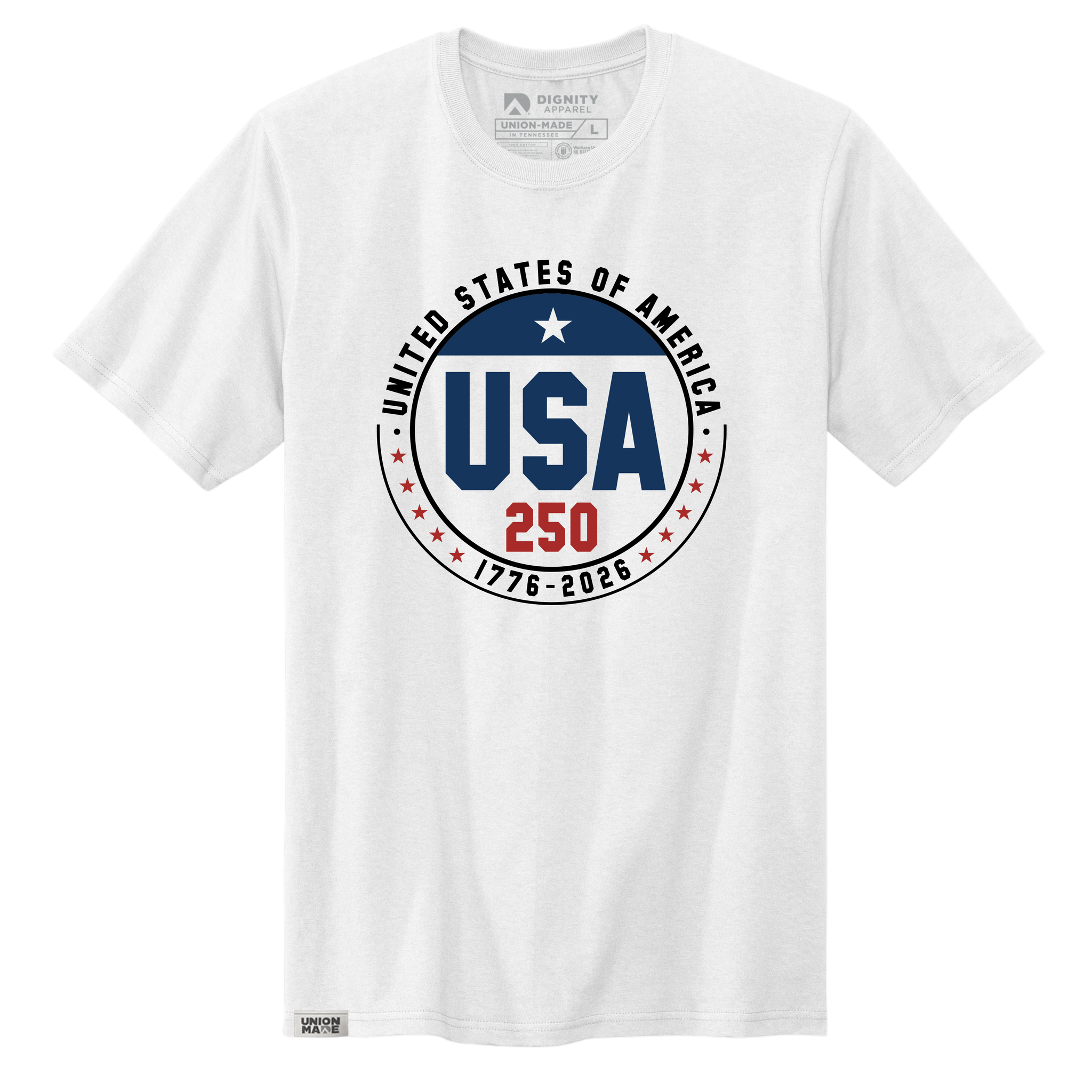 USA 250 Button Tee