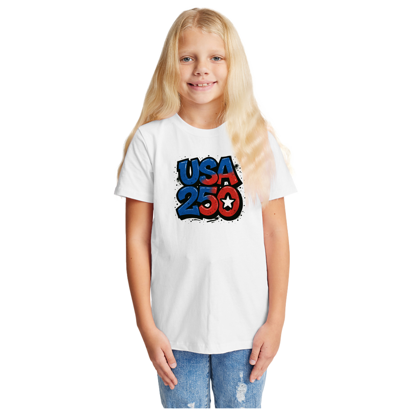 USA 250 Kids Graffiti Tee