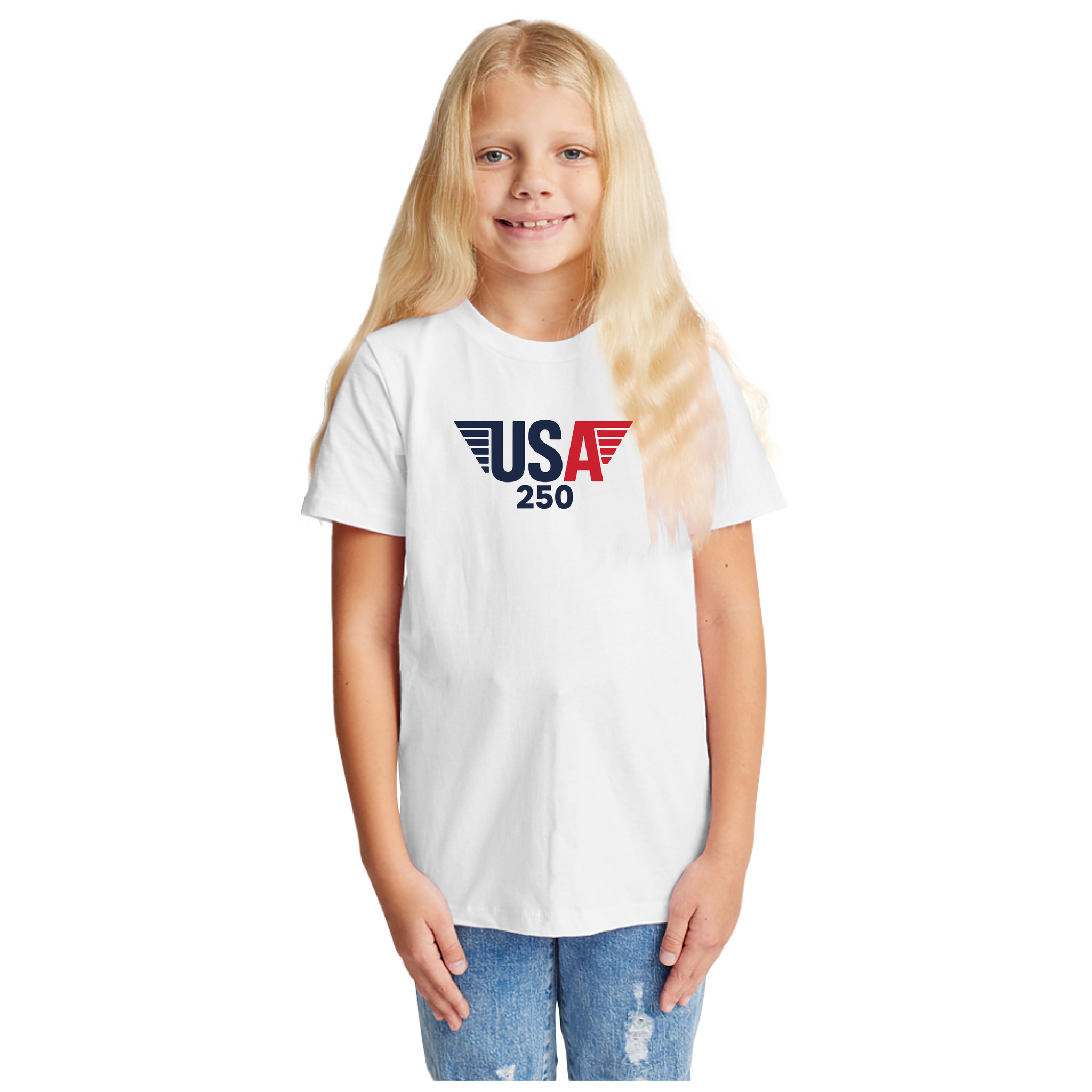 USA 250 Wings Kids Tee