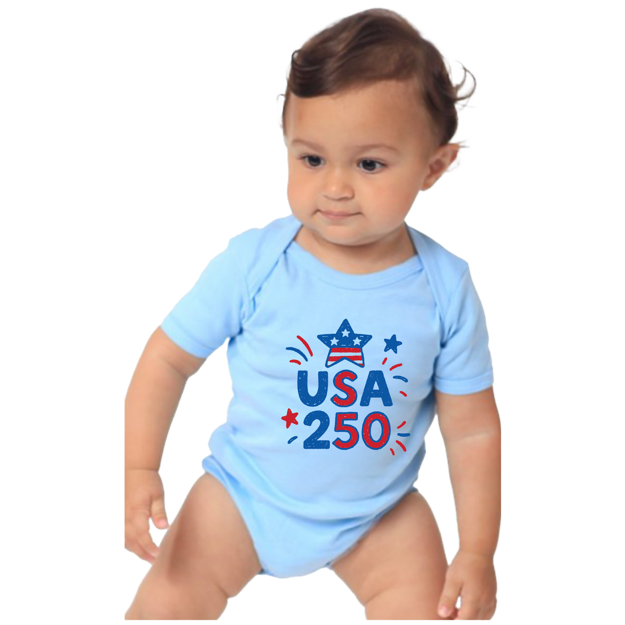 USA 250 Patriot Baby Onesie