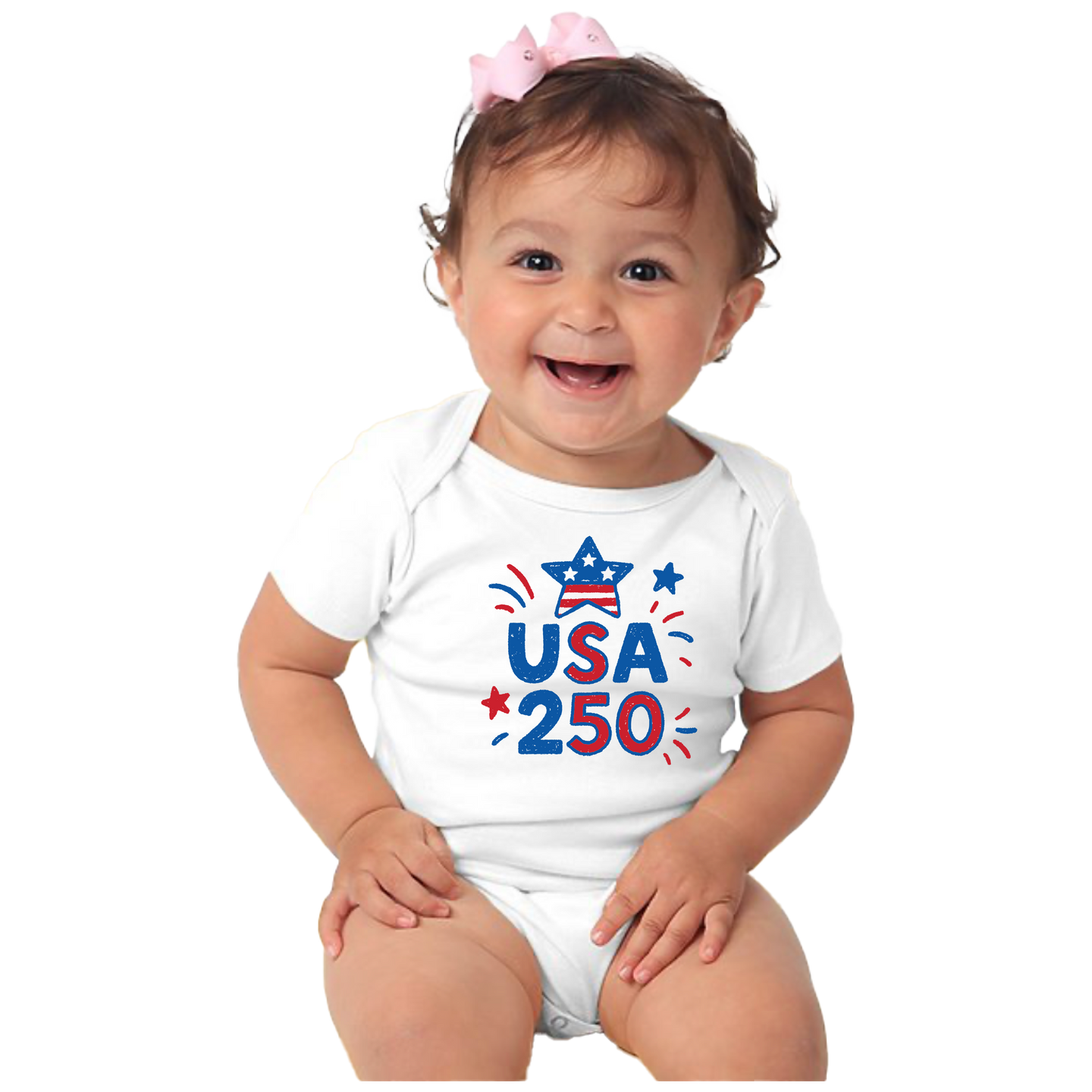 USA 250 Patriot Baby Onesie