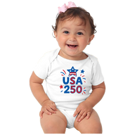 USA 250 Patriot Baby Onesie