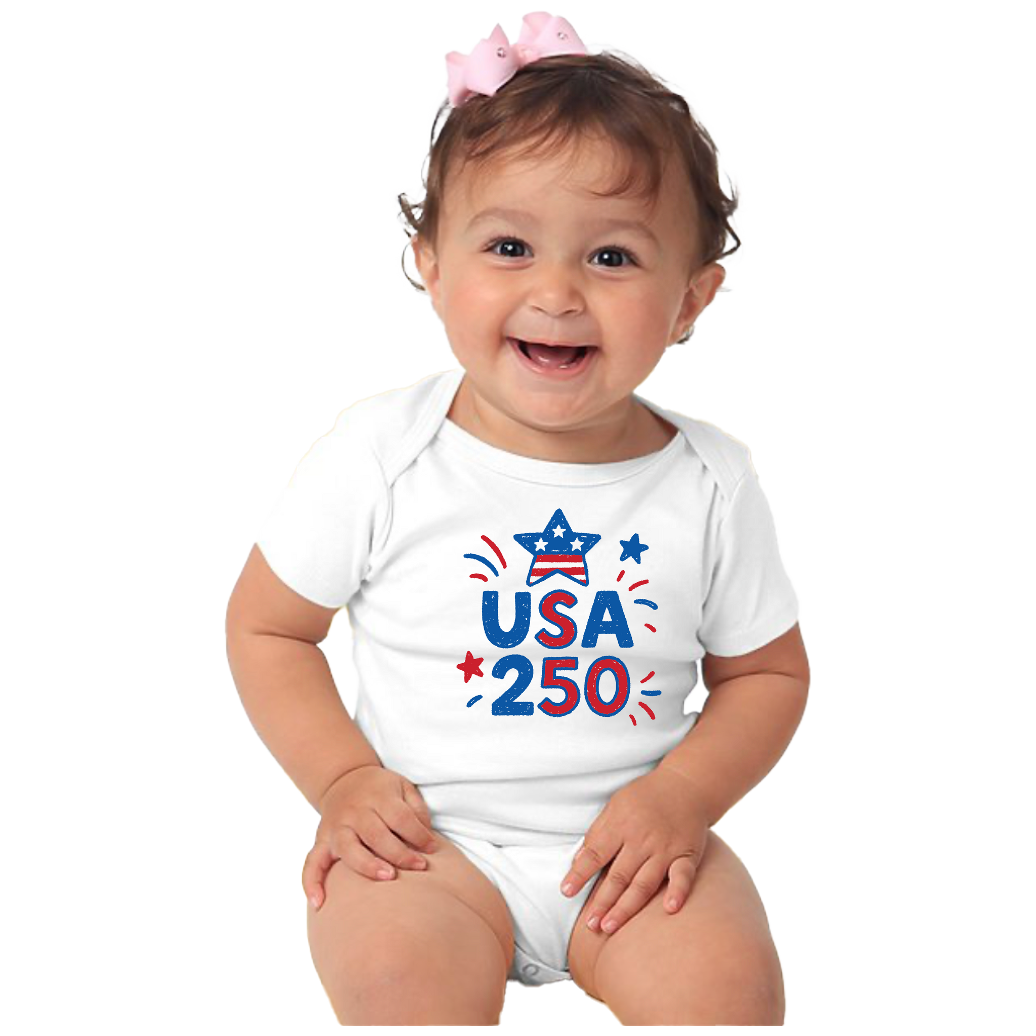 USA 250 Patriot Baby Onesie
