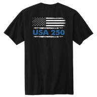 USA 250 Thin Blue Line Honor Tee
