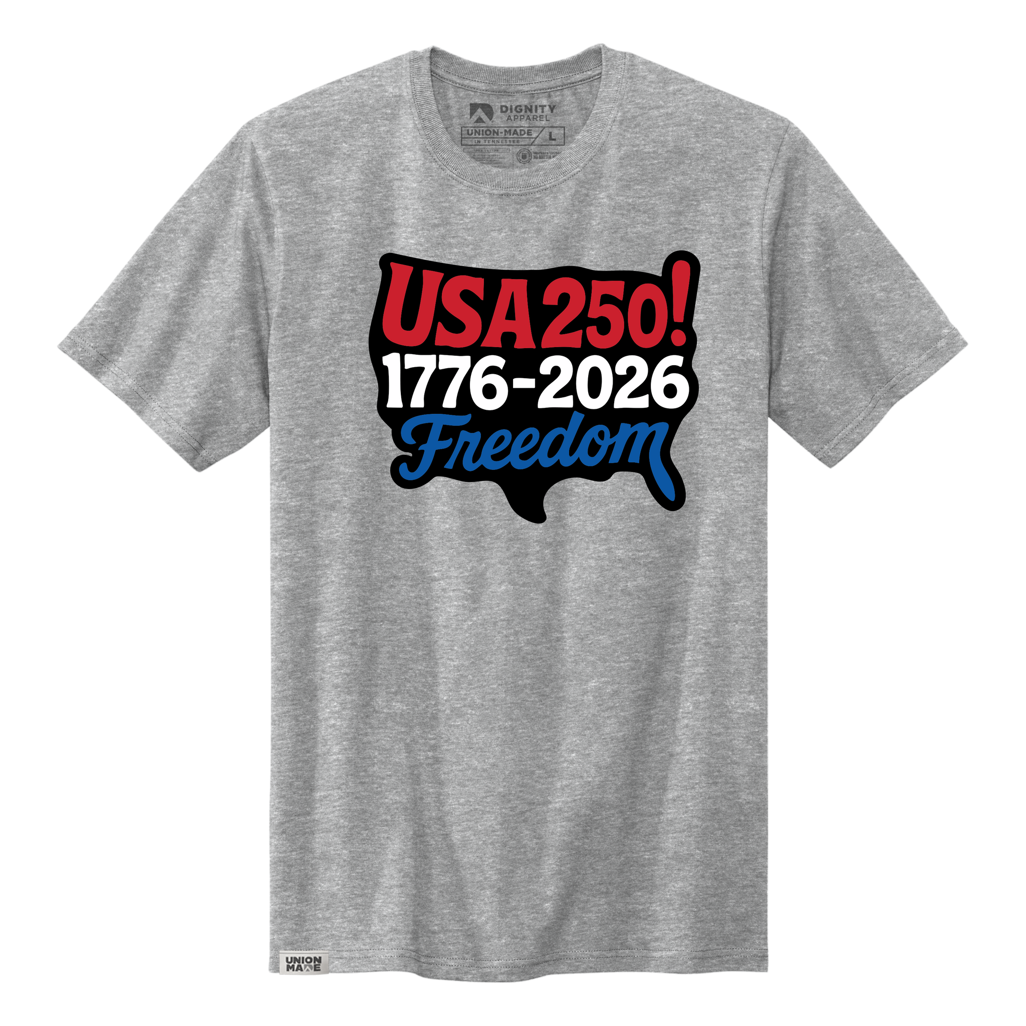 USA 250 Map Tee