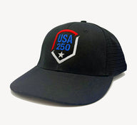 USA 250 Shield Baseball Cap - Trucker Style