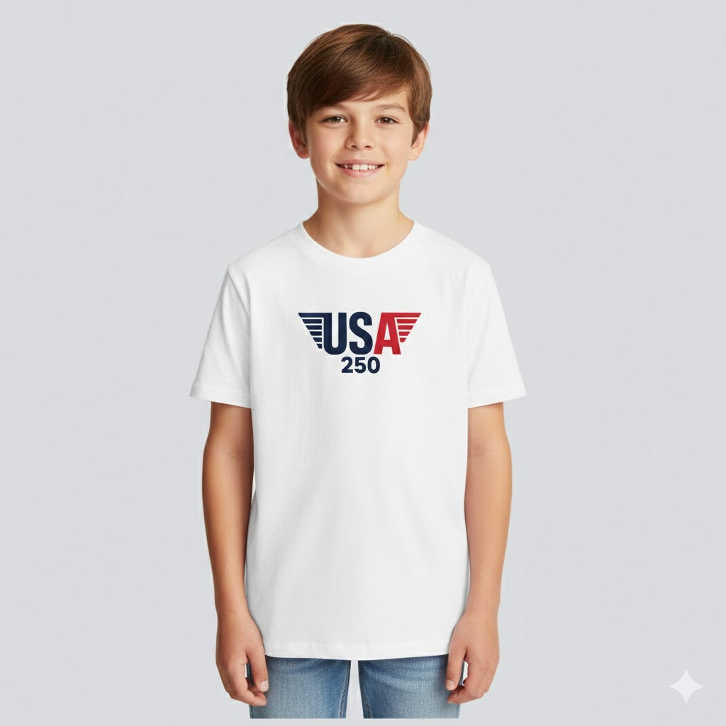 USA 250 Wings Kids Tee - Made in the USA
