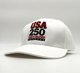USA 250 Years of Greatness White Cap - Made in the USA
