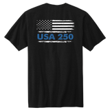 USA 250 Thin Blue Line Honor Tee