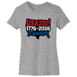USA 250 Map Tee