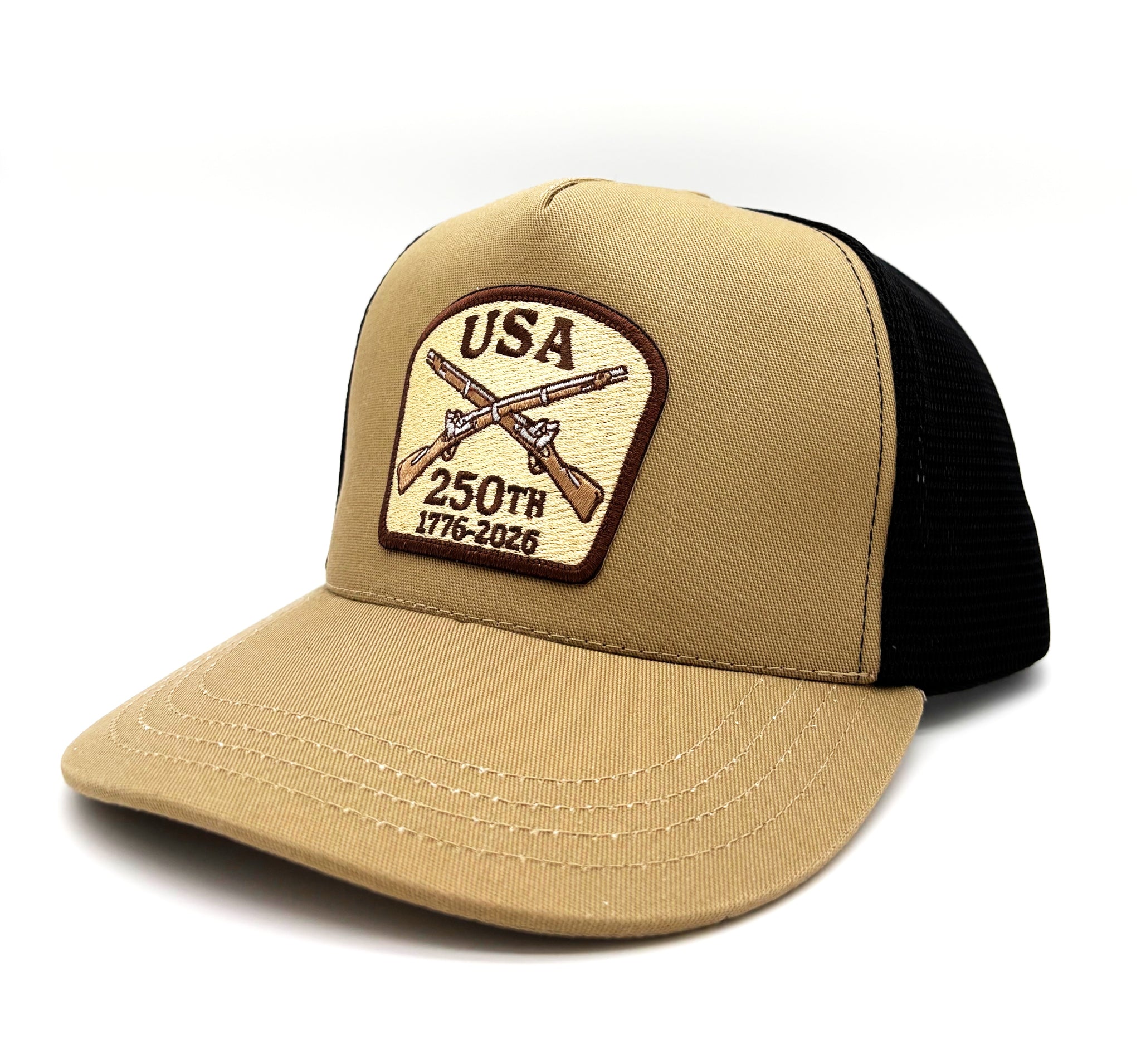 USA 250 Muskets Trucker Cap - Made in the USA - NEW ITEM