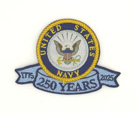 US Navy - 250th Commemorative Patch - Made in the USA