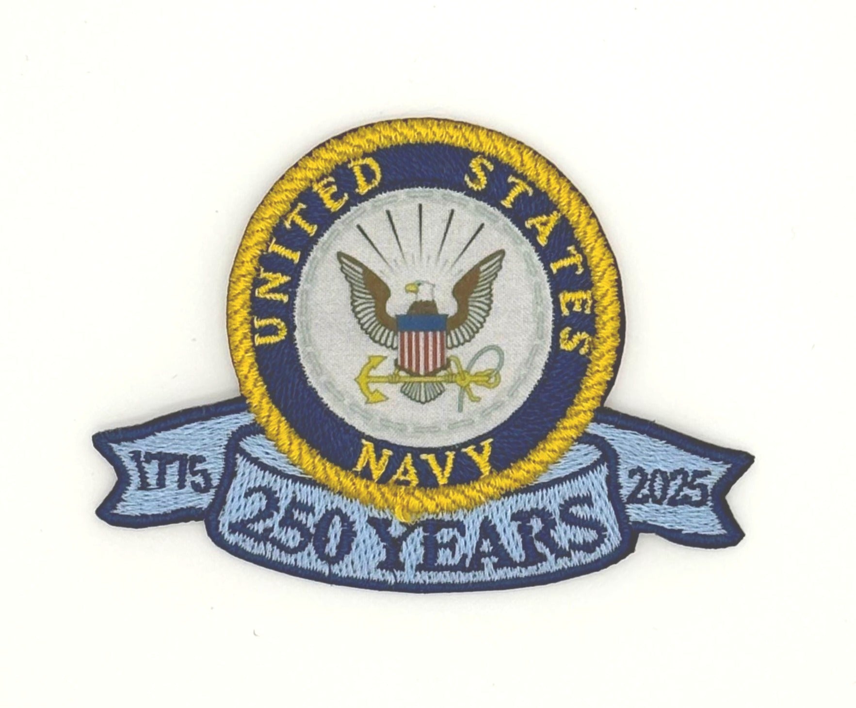 US Navy - 250th Commemorative Patch - Made in the USA