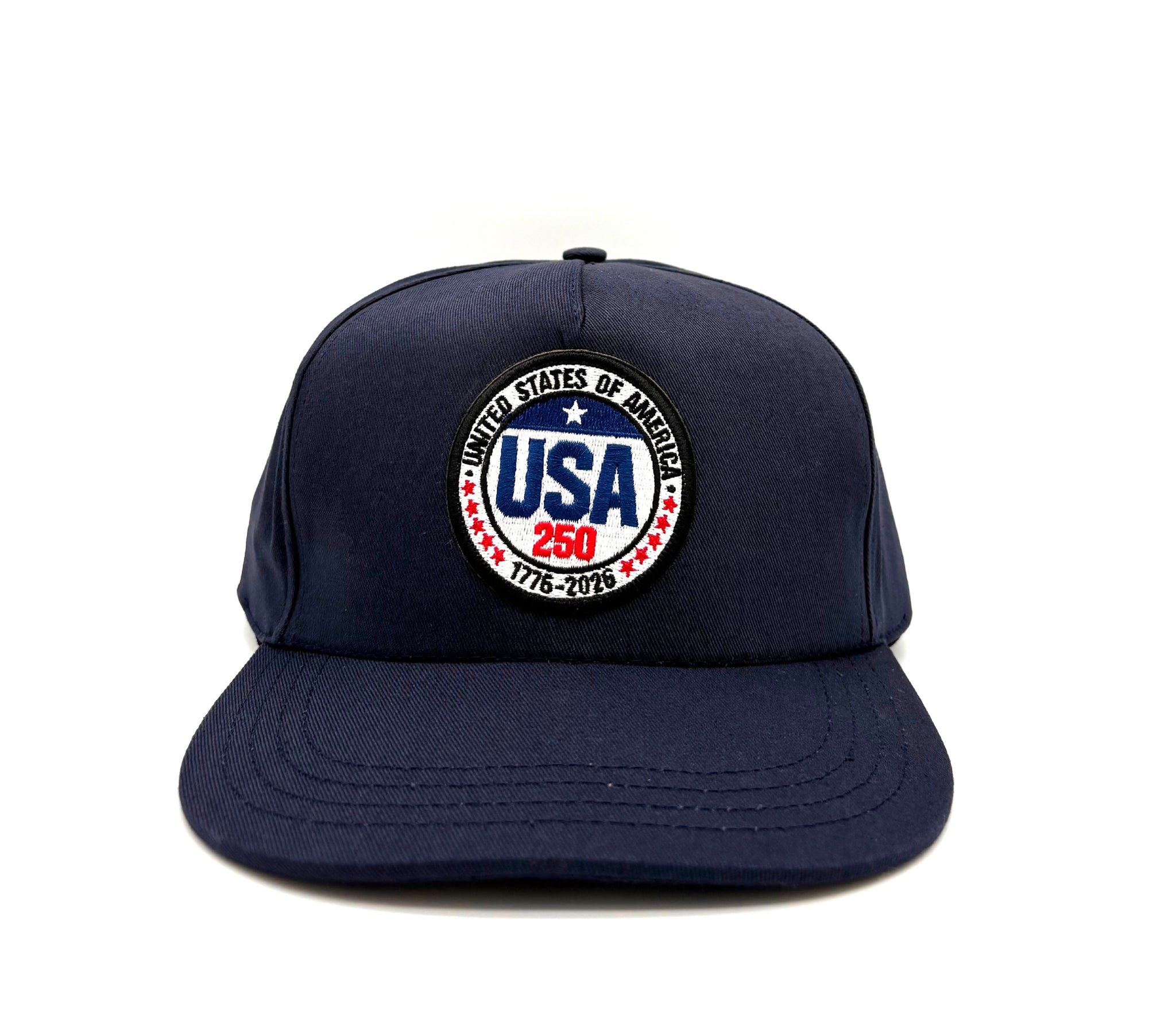 USA 250 Button Navy Cap - Made in the USA - NEW ITEM