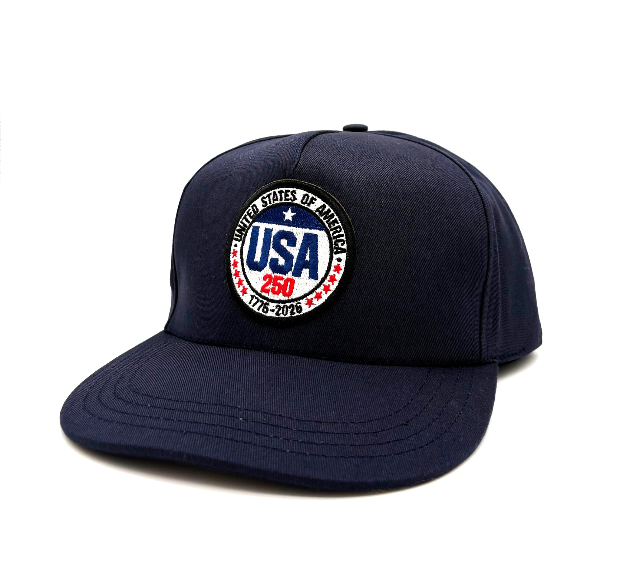 USA 250 Button Navy Cap - Made in the USA - NEW ITEM